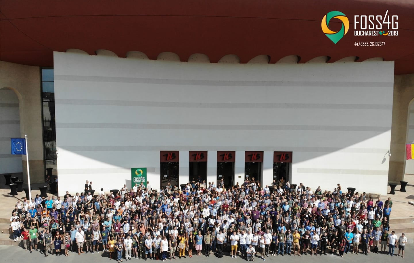 Poză de grup FOSS4G 2019