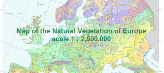 Harta Vegetației Naturale a Europei